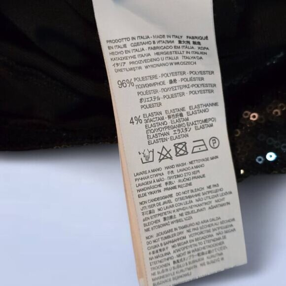 Rinascimento Black Sequin Dress - Size Large - Picture 6 of 9